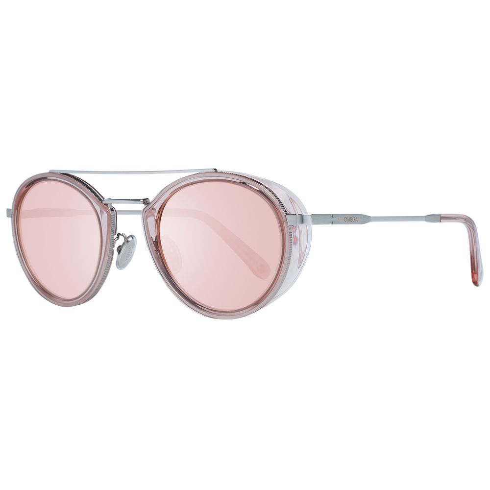 Omega Pink Metal Sunglasses - Luxurious Aviator Elegance