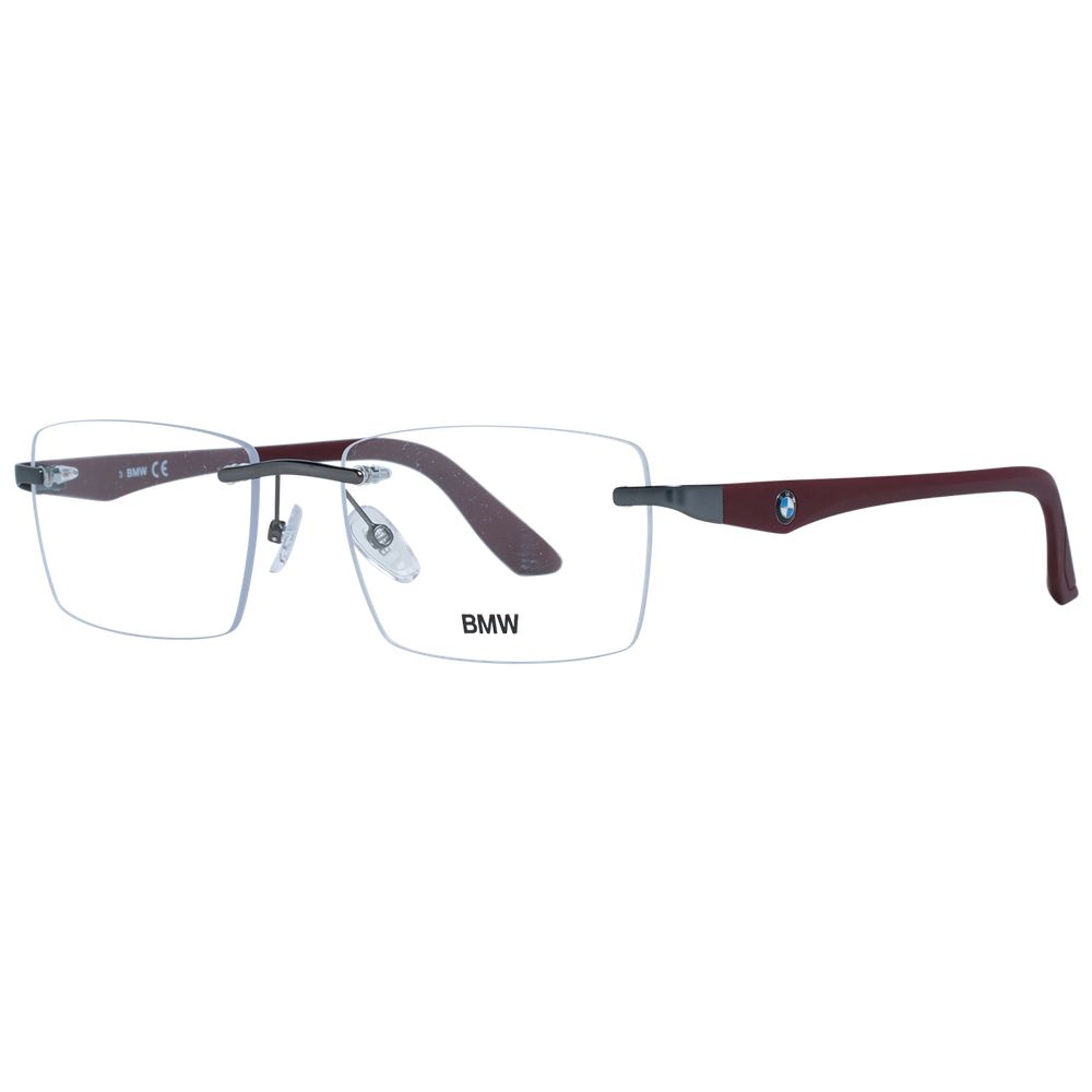 BMW Gray Metal Optical Frames - Sophisticated Eyewear Elegance