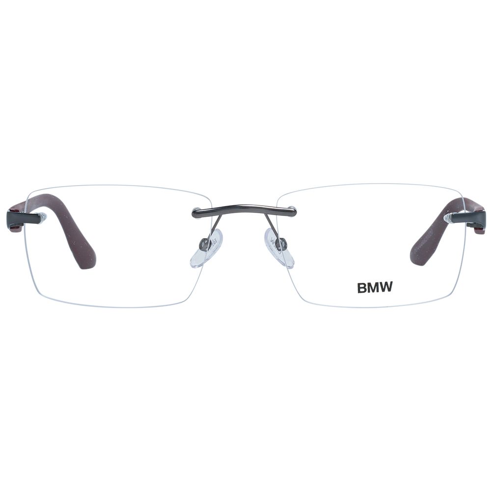 BMW Gray Metal Optical Frames - Sophisticated Eyewear Elegance