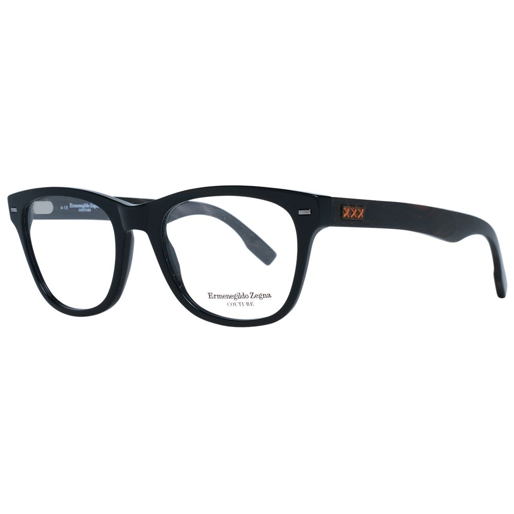 Ermenegildo Zegna Black Acetate Optical Frames