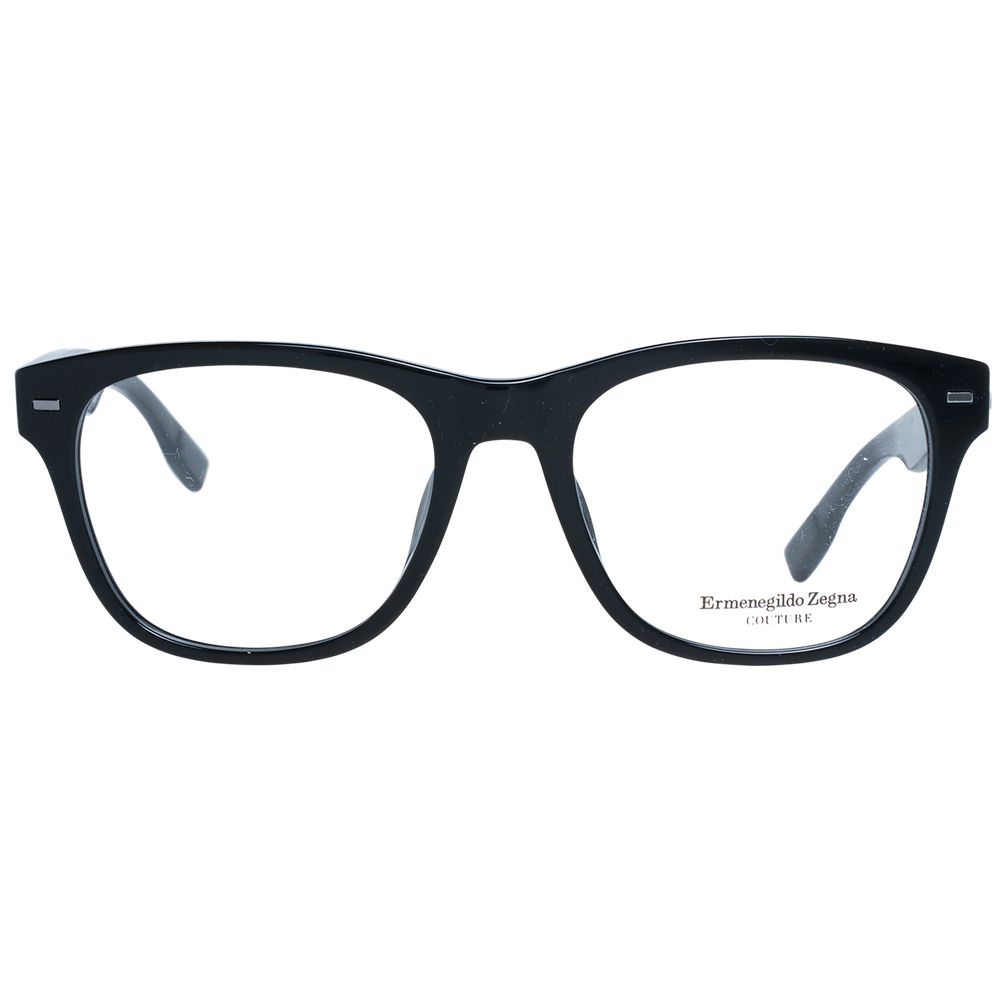 Ermenegildo Zegna Black Metal Optical Frames for Refined Elegance