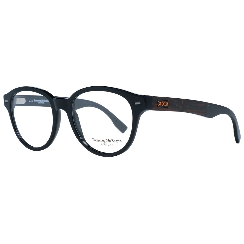 Ermenegildo Zegna Black Optical Frames for Elevated Style