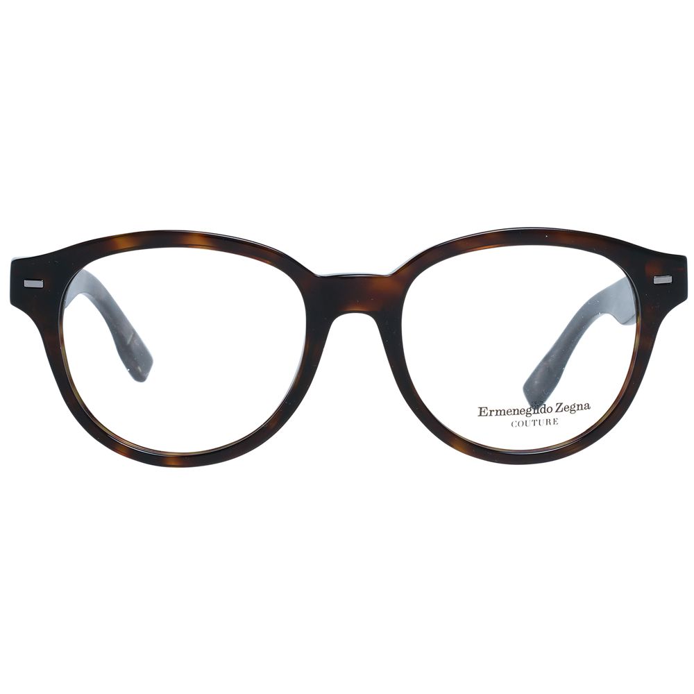 Ermenegildo Zegna Brown Acetate Optical Frames