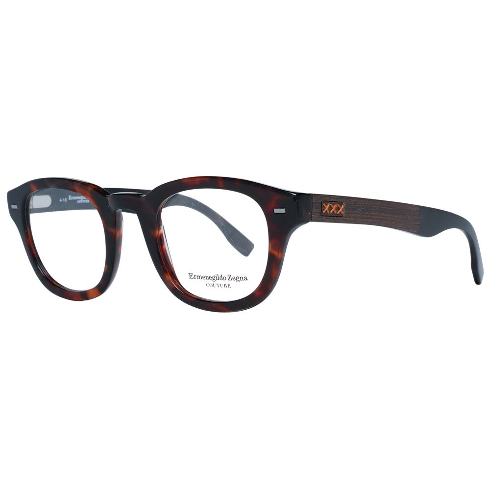 Ermenegildo Zegna Brown Acetate Optical Frames