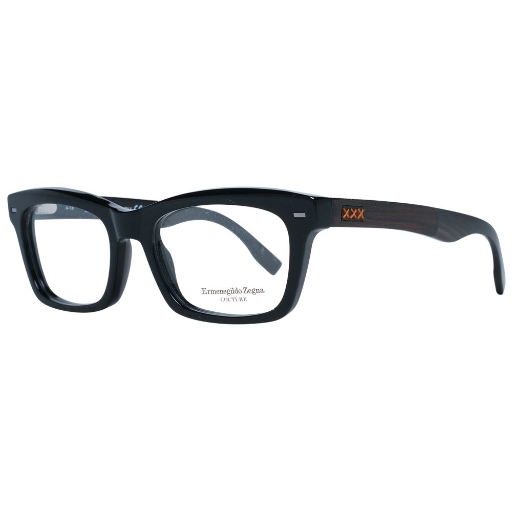 Ermenegildo Zegna Black Optical Frames for Elevated Style