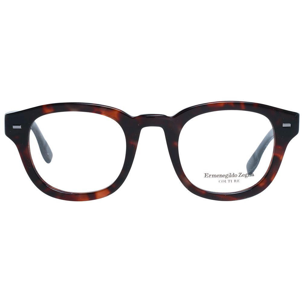 Ermenegildo Zegna Brown Acetate Optical Frames