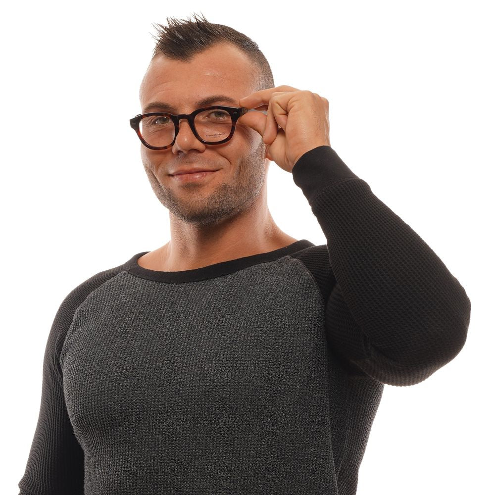 Ermenegildo Zegna Brown Acetate Optical Frames