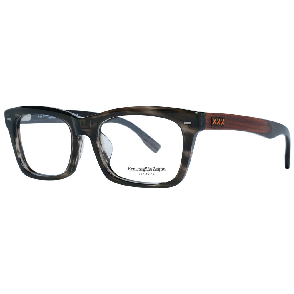 Ermenegildo Zegna Gray Acetate Optical Frames for Sophisticated Style