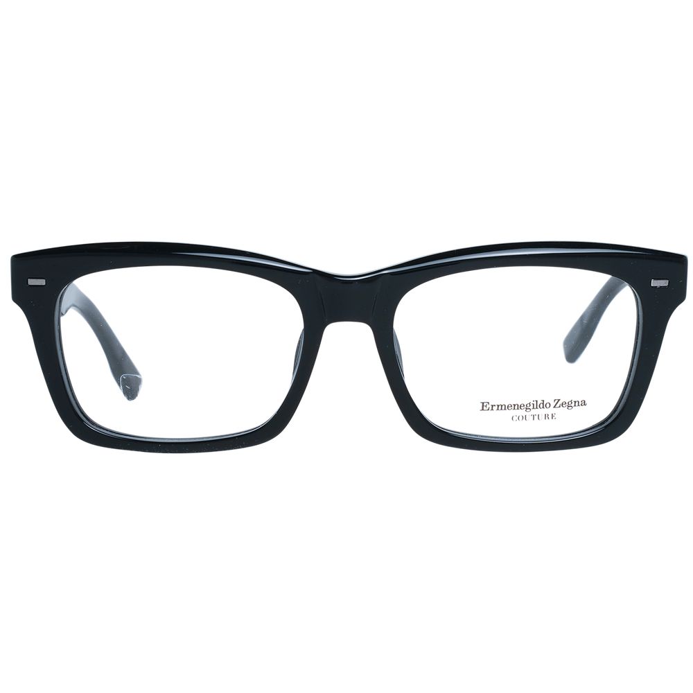 Ermenegildo Zegna Black Acetate Optical Frames