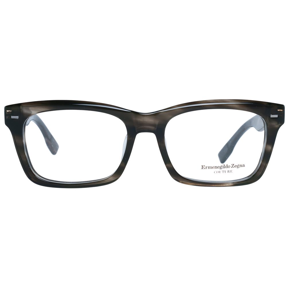 Ermenegildo Zegna Gray Acetate Optical Frames for Sophisticated Style