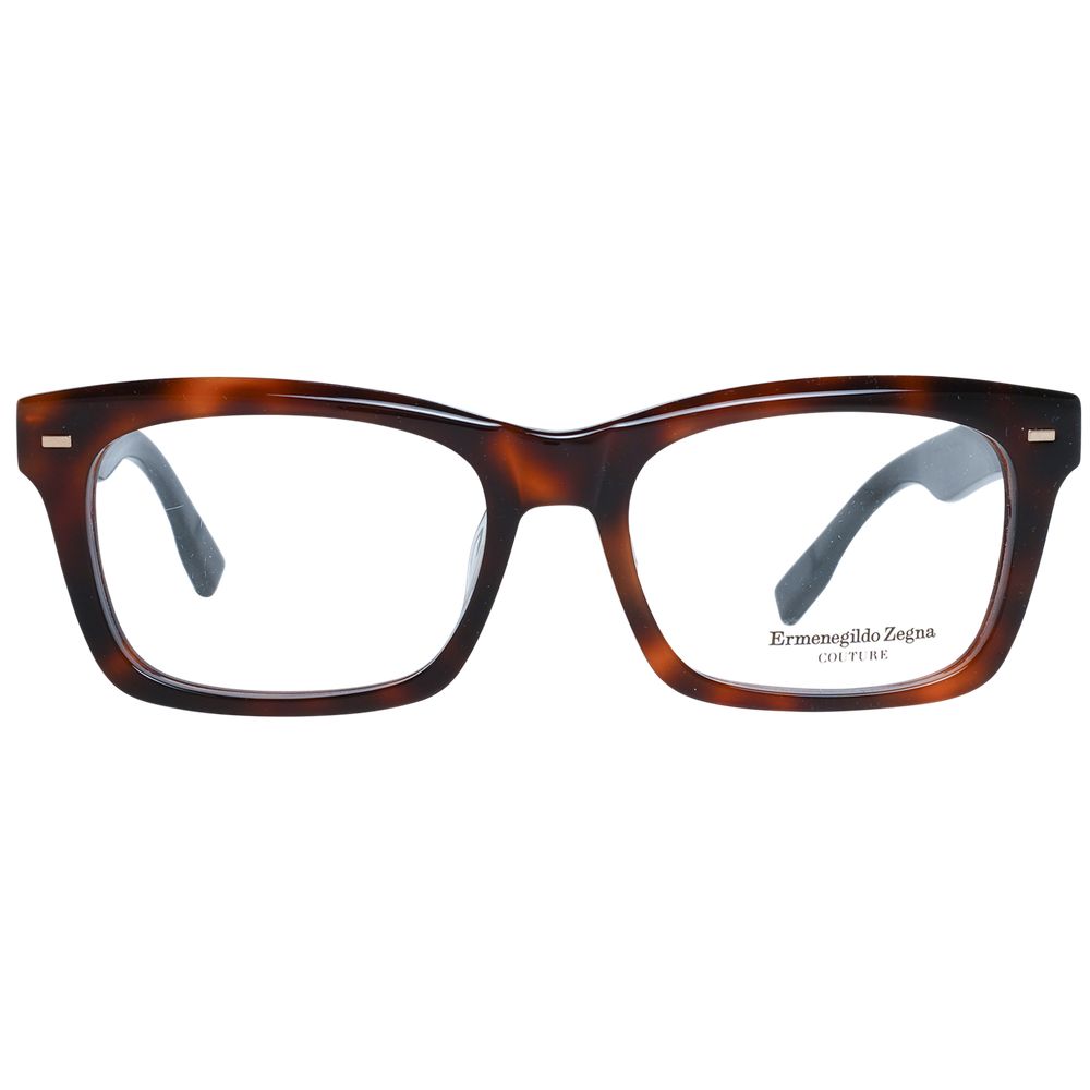 Ermenegildo Zegna Brown Acetate Optical Frames