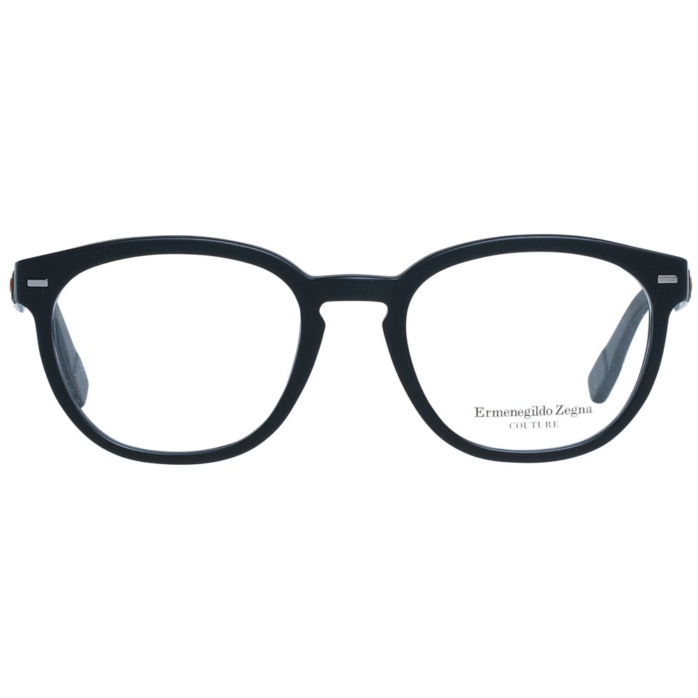 Ermenegildo Zegna Black Acetate Optical Frames for Elevated Style