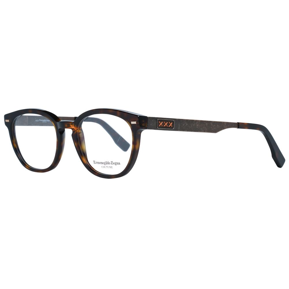 Ermenegildo Zegna Brown Optical Frames for Modern Sophistication