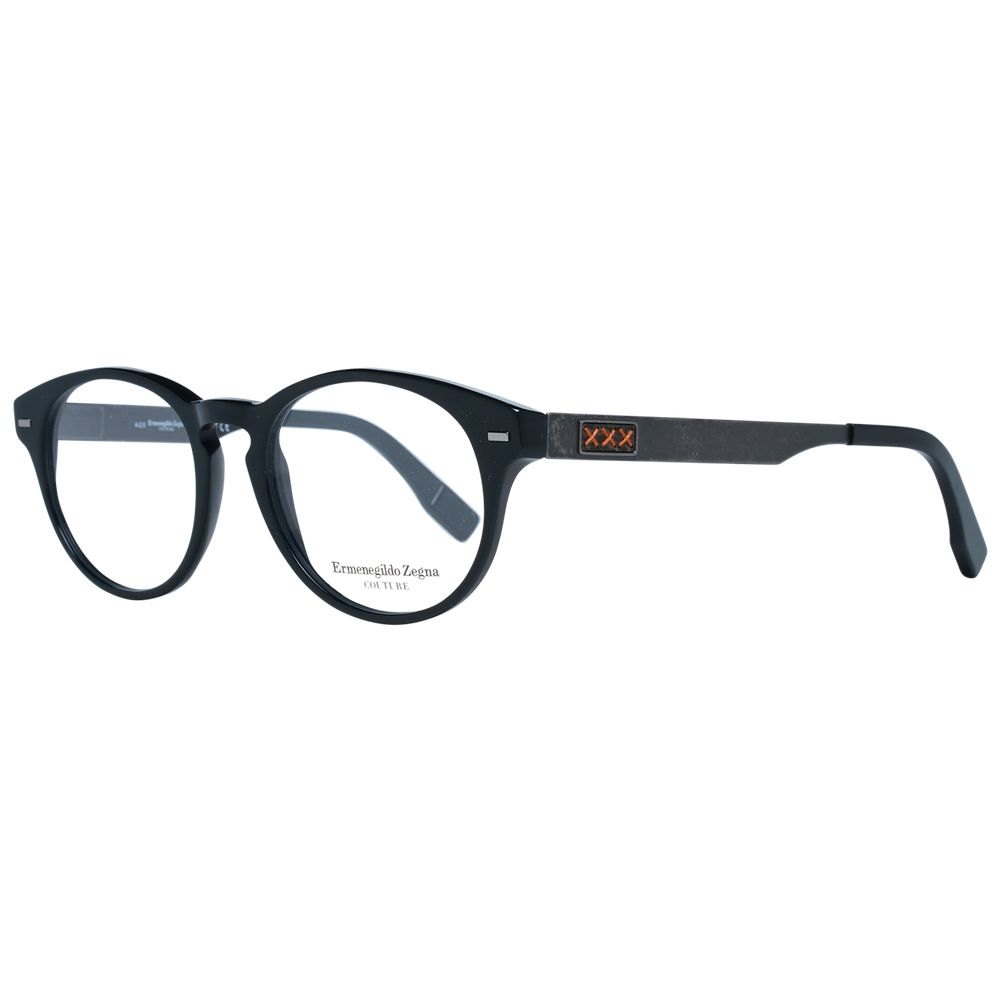 Ermenegildo Zegna Black Acetate Optical Frames