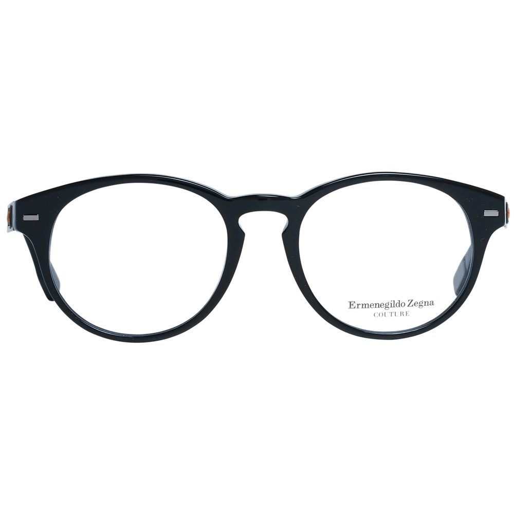 Ermenegildo Zegna Black Acetate Optical Frames