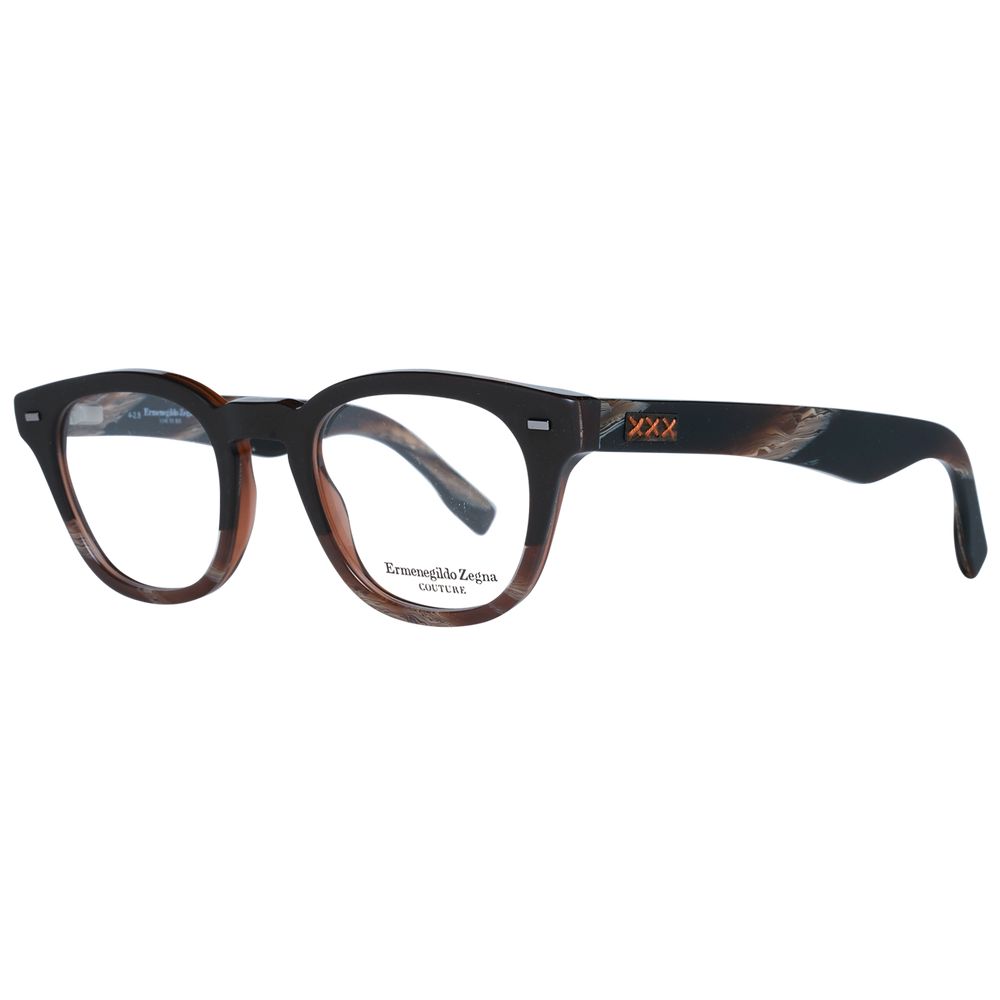 Ermenegildo Zegna Brown Optical Frames for Sophisticated Style