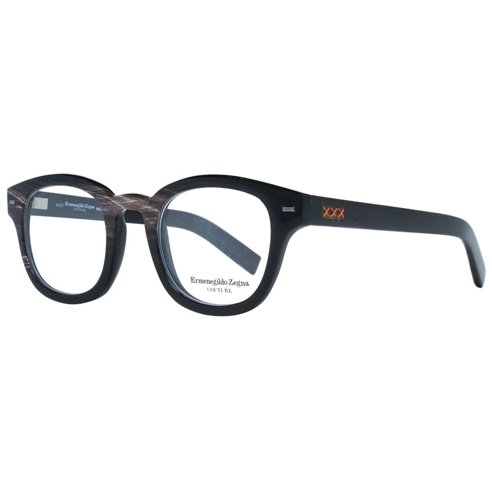 Ermenegildo Zegna Brown Horn Optical Frames