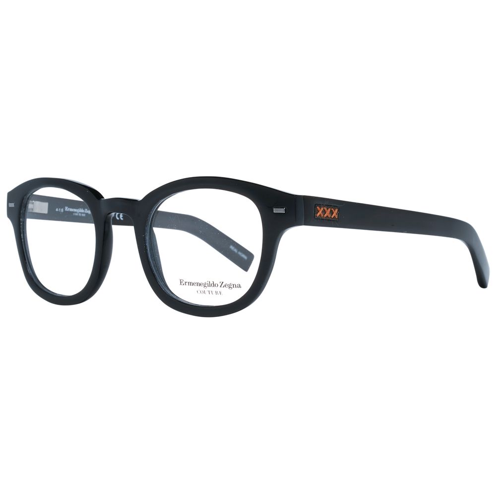 Ermenegildo Zegna Black Horn Optical Frames for Timeless Elegance