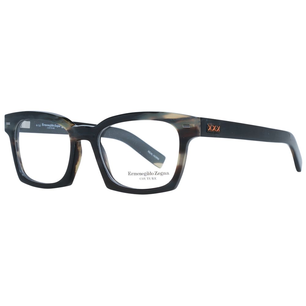 Ermenegildo Zegna Green Horn Optical Frames for Elevated Style