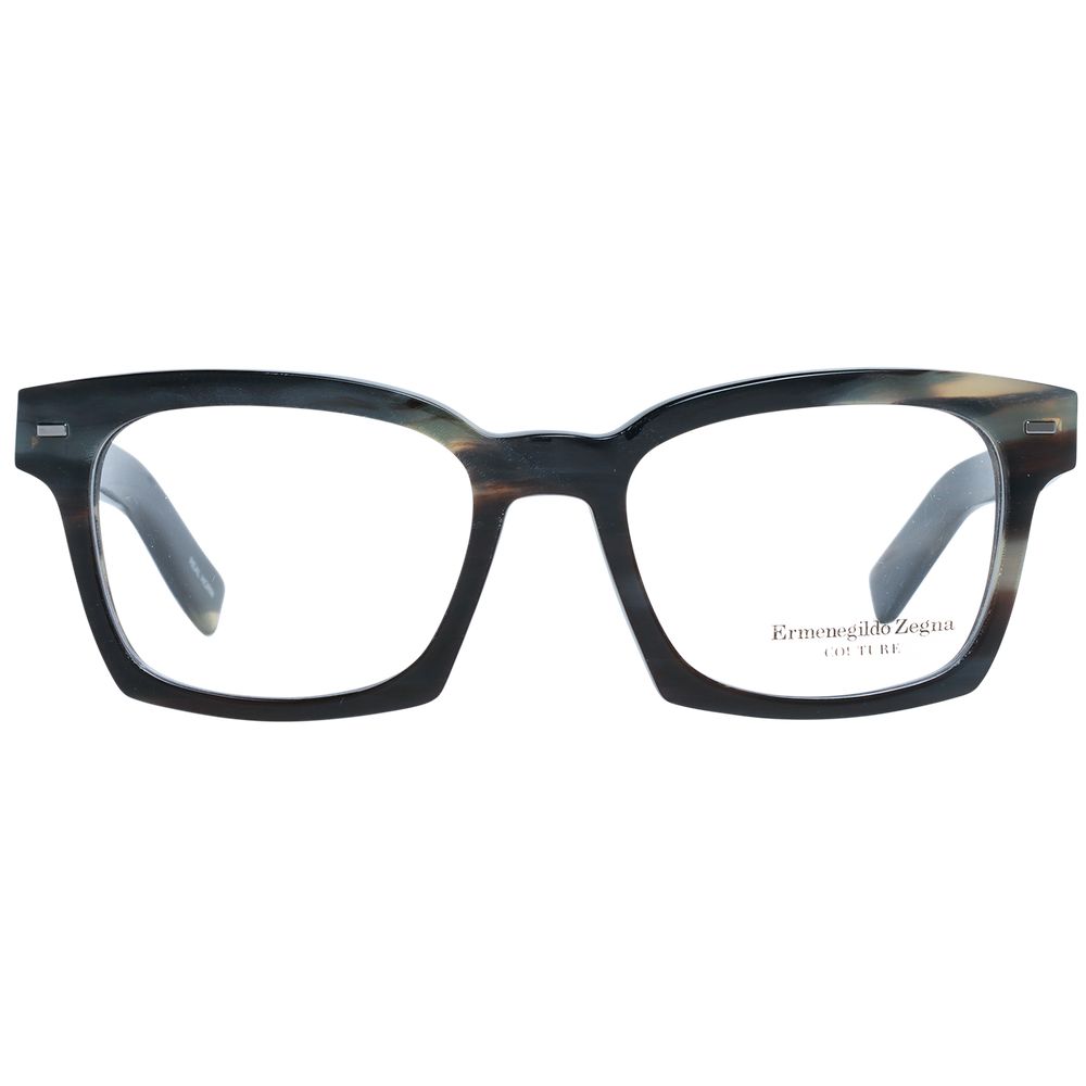 Ermenegildo Zegna Green Horn Optical Frames for Elevated Style