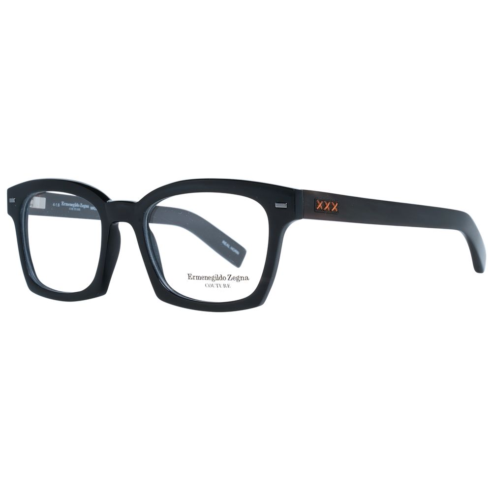Ermenegildo Zegna Black Horn Optical Frames for Timeless Elegance