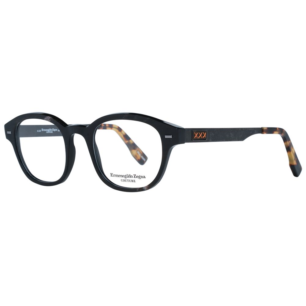 Ermenegildo Zegna Brown Horn Optical Frames
