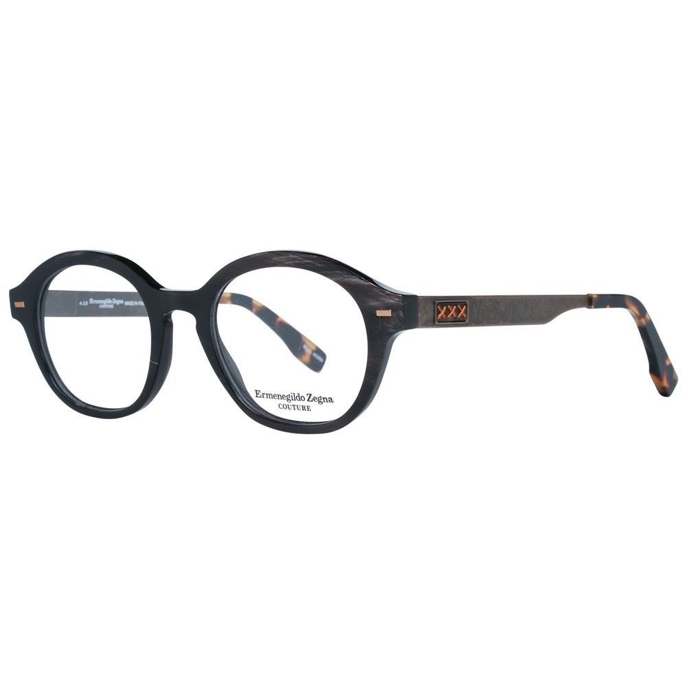 Ermenegildo Zegna Brown Horn Optical Frames