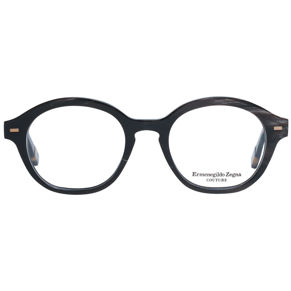 Ermenegildo Zegna Brown Horn Optical Frames