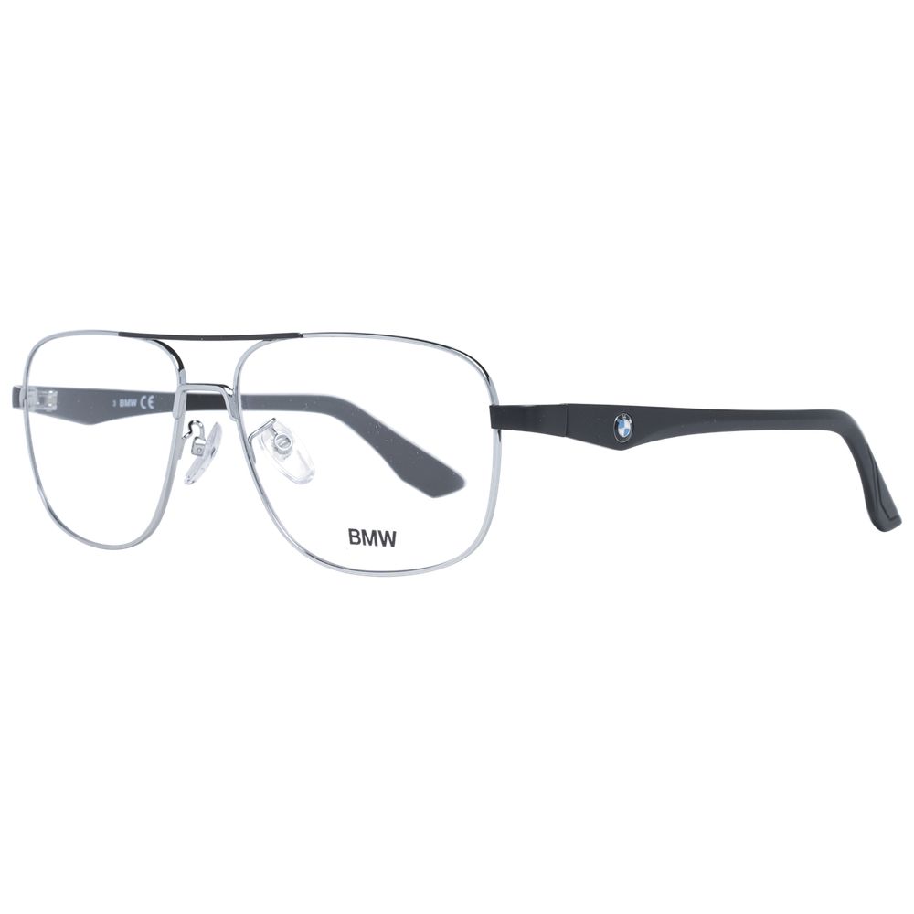 BMW Silver Metal Optical Frames for Timeless Sophistication