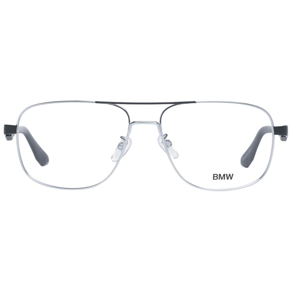 BMW Silver Metal Optical Frames for Timeless Sophistication