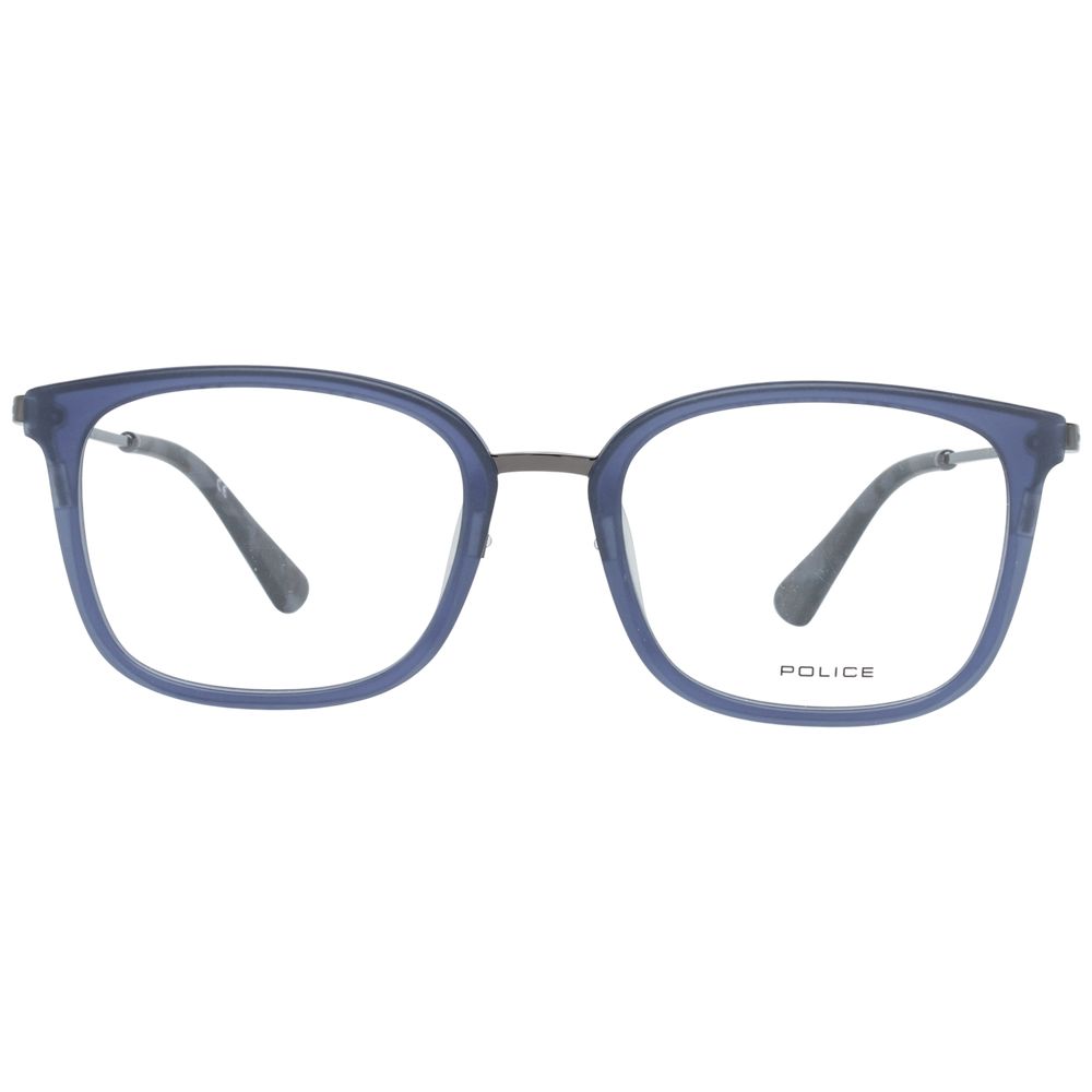 Police Blue Metal Optical Frames for Elevated Sophistication