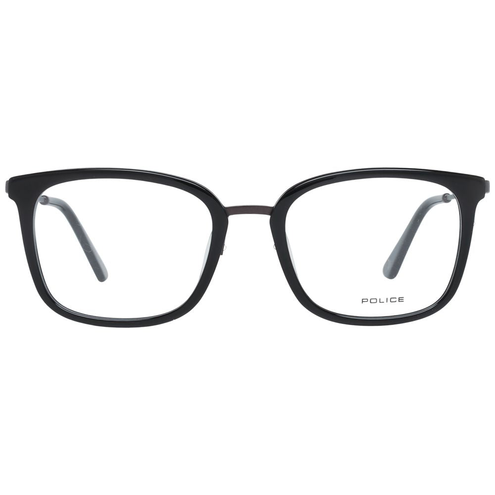 Police Black Metal Optical Frames for Elevated Style