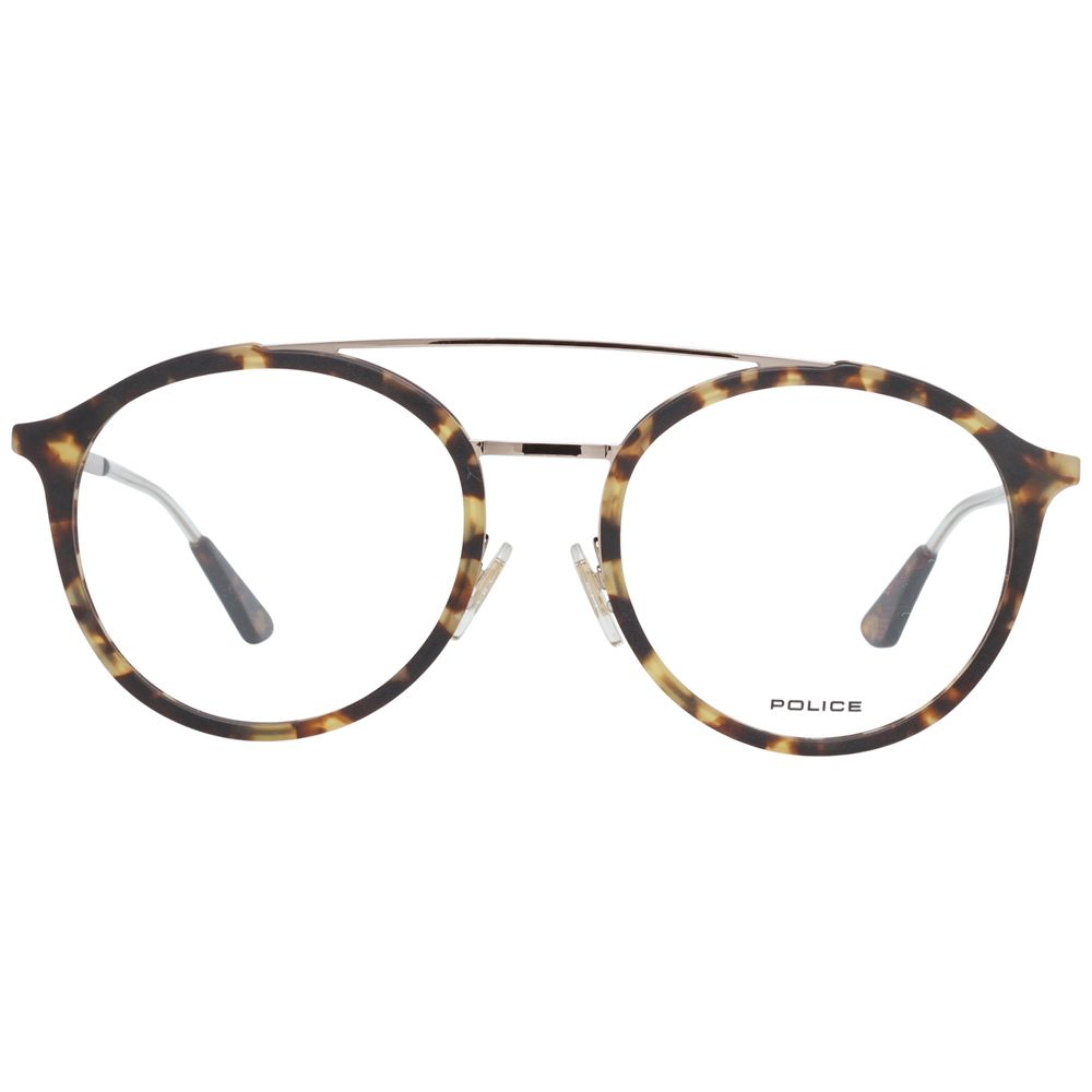 Police Brown Metal Optical Frames for Timeless Sophistication