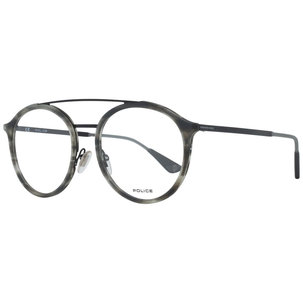 Police Gray Metal Optical Frames for Elevated Eyewear Style