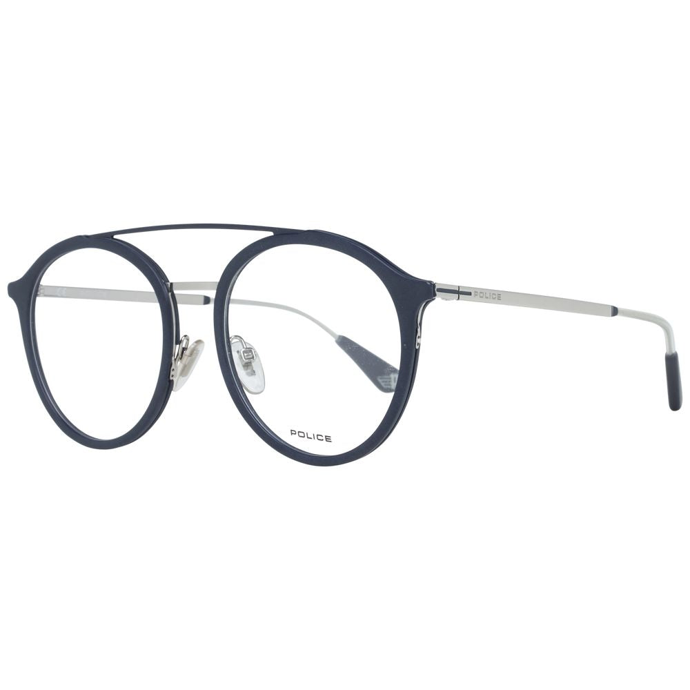 Police Gray Metal Optical Frames - Luxury Eyewear Excellence
