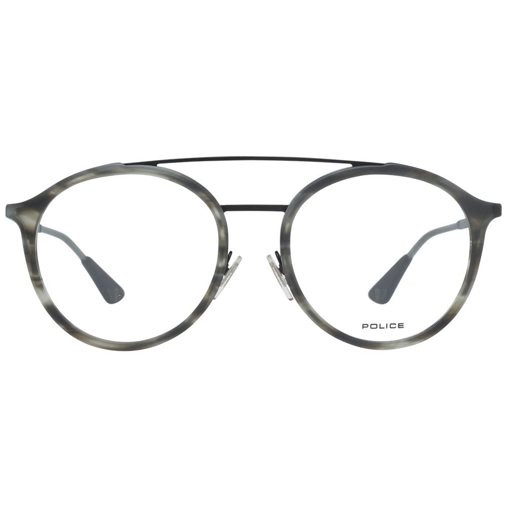 Police Gray Metal Optical Frames for Elevated Eyewear Style