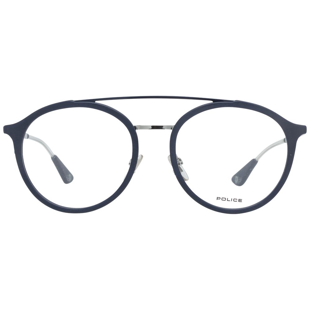 Police Gray Metal Optical Frames - Luxury Eyewear Excellence