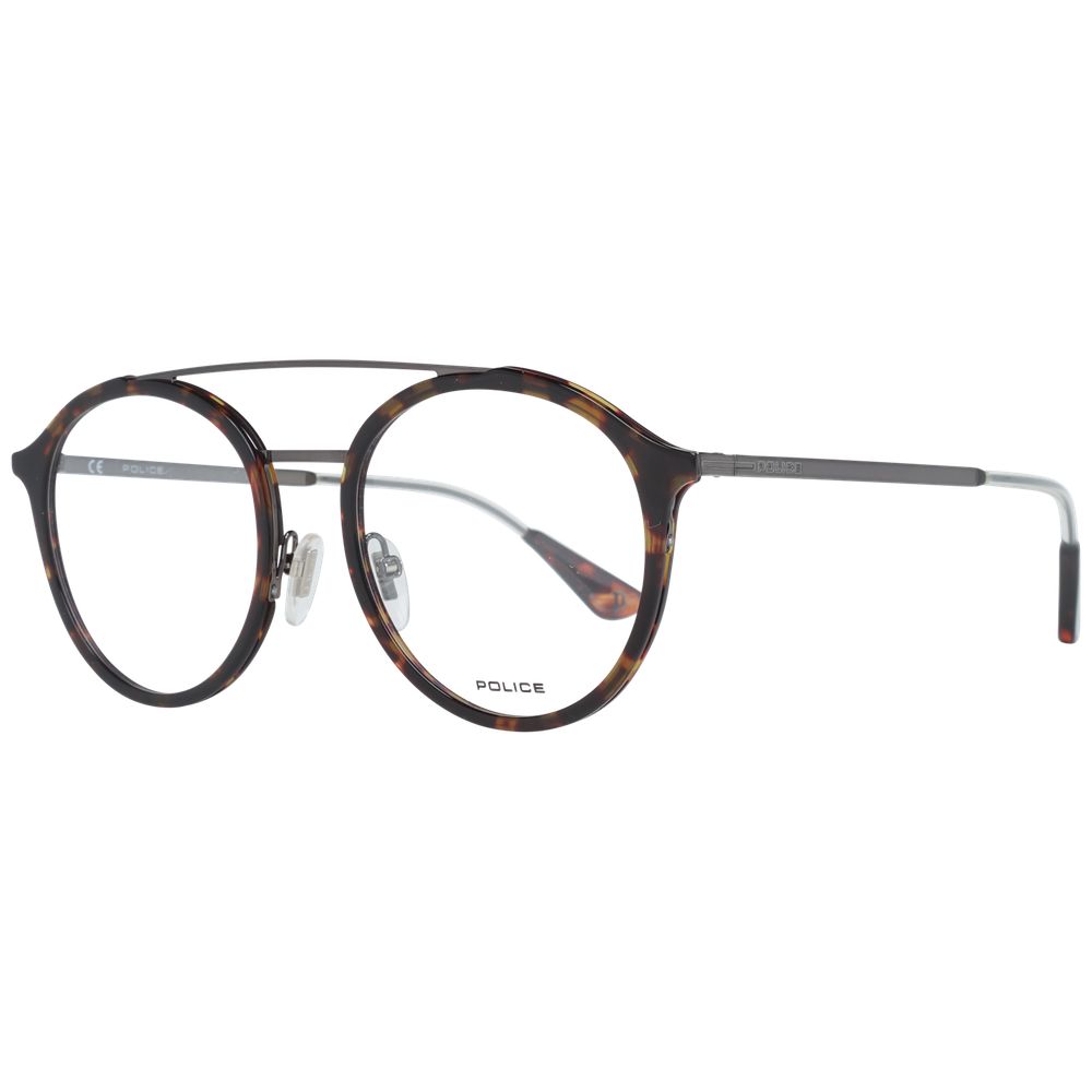 Police Brown Metal Optical Frames for Elevated Style