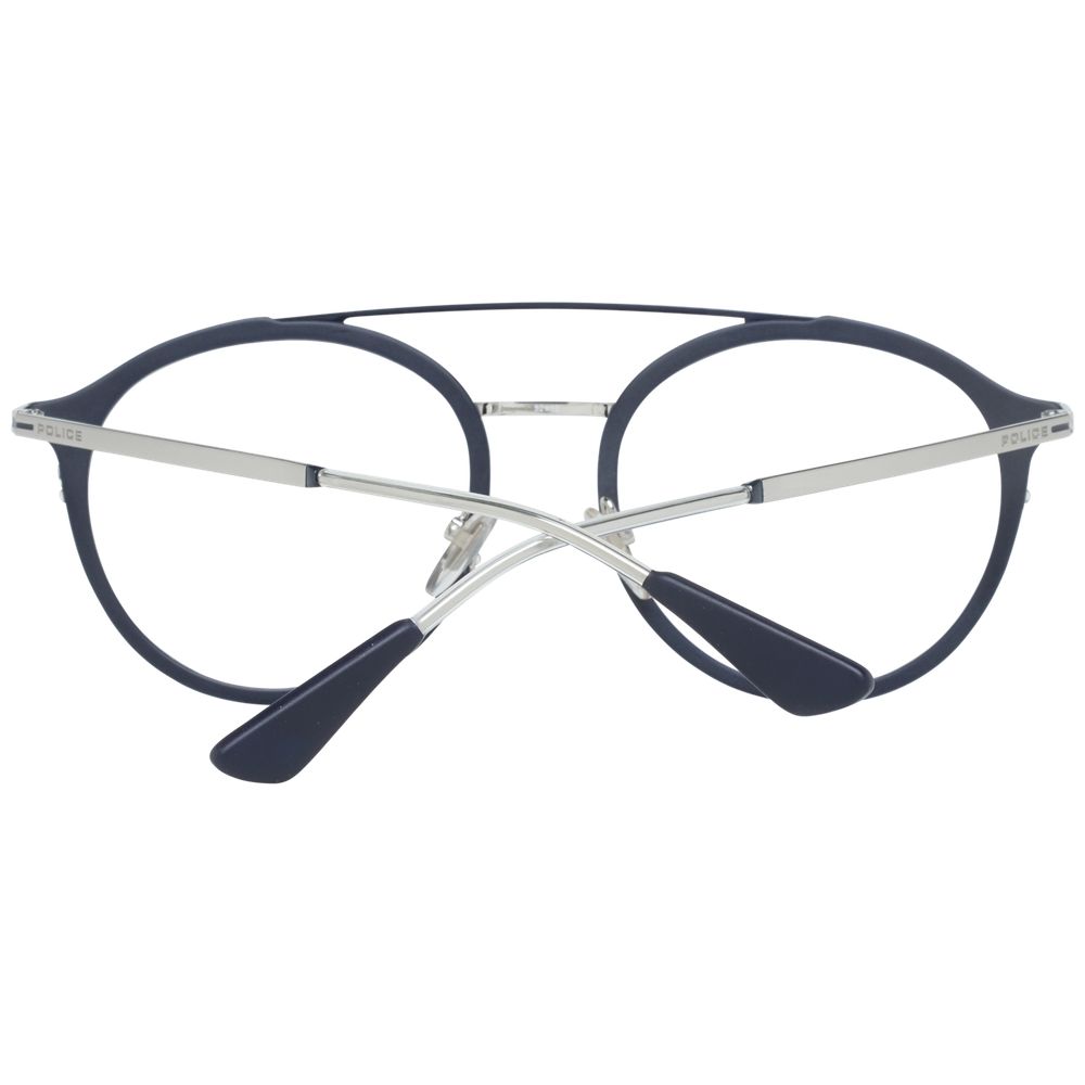 Police Gray Metal Optical Frames - Luxury Eyewear Excellence