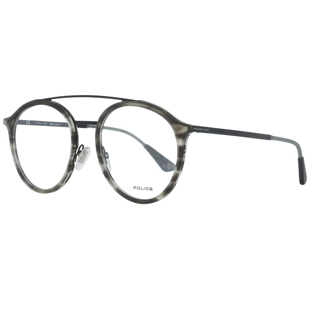 Police Gray Metal Optical Frames - Timeless Elegance Redefined