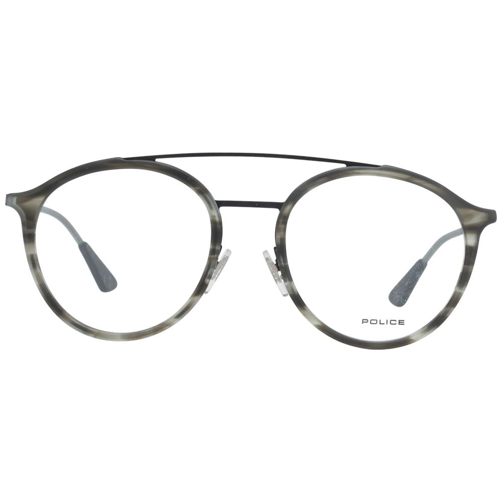Police Gray Metal Optical Frames - Timeless Elegance Redefined