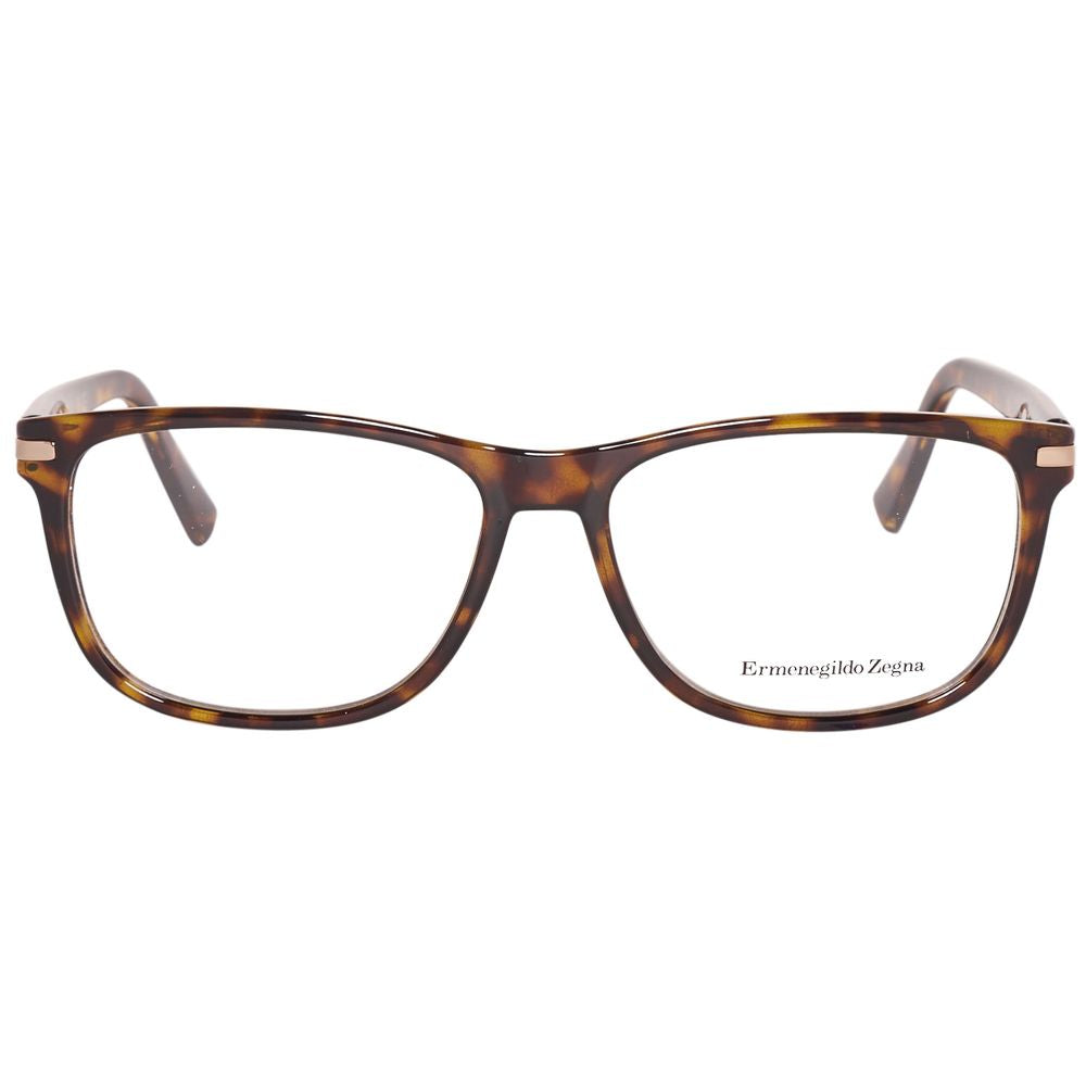 Ermenegildo Zegna Brown Acetate Optical Frames