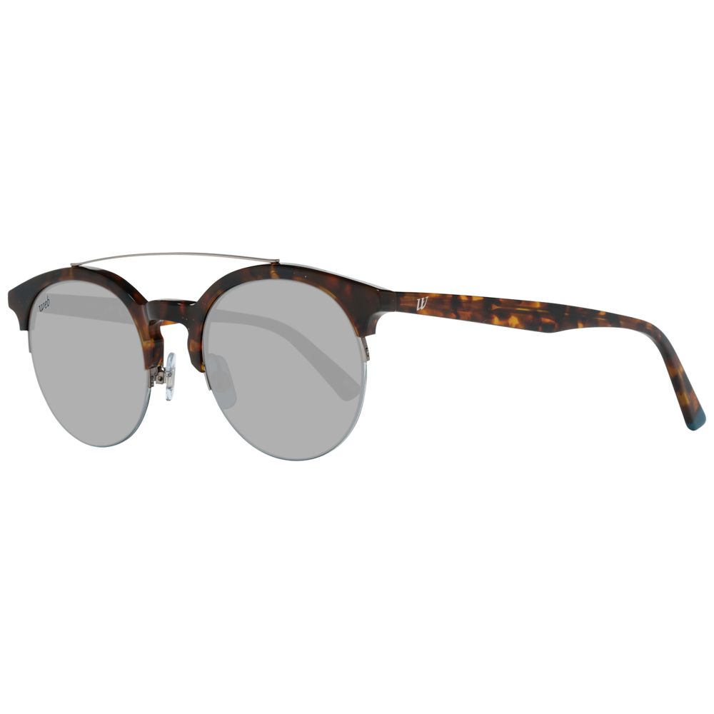Web Brown Metal Sunglasses with Timeless Elegance
