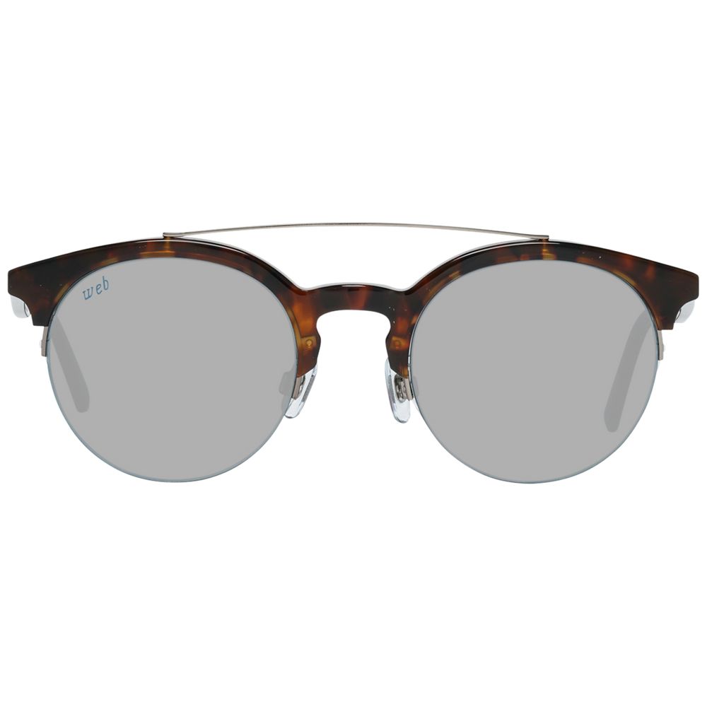 Web Brown Metal Sunglasses with Timeless Elegance