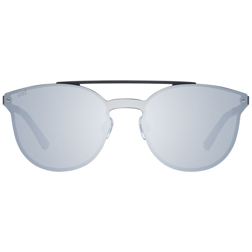 Web Black Premium Metal Sunglasses with Rimless Design