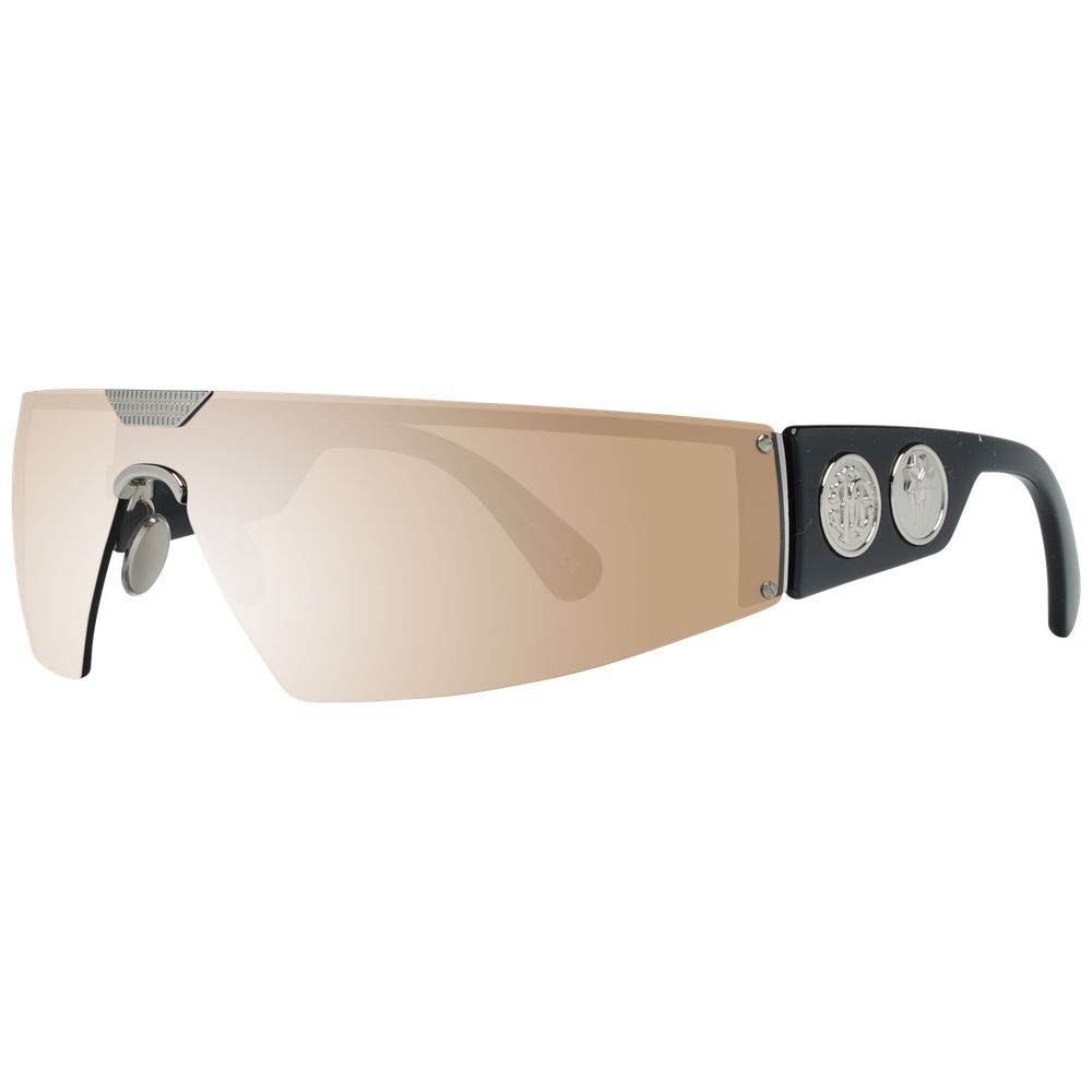 Roberto Cavalli Black Metal Sunglasses for Effortless Elegance