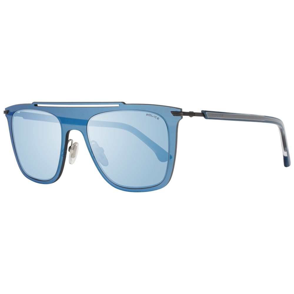 Police Blue Mirrored Sunglasses with Luxury Design