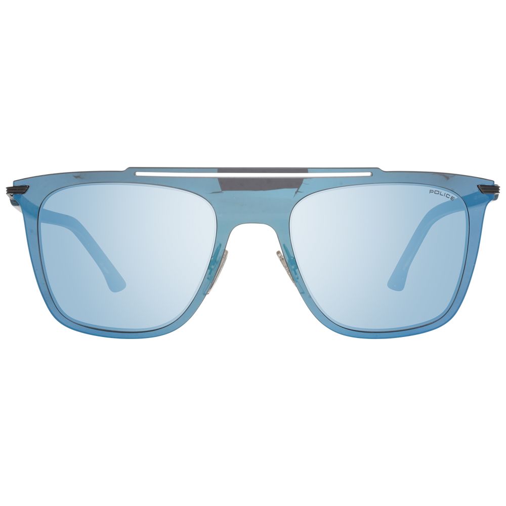 Police Blue Mirrored Sunglasses with Luxury Design