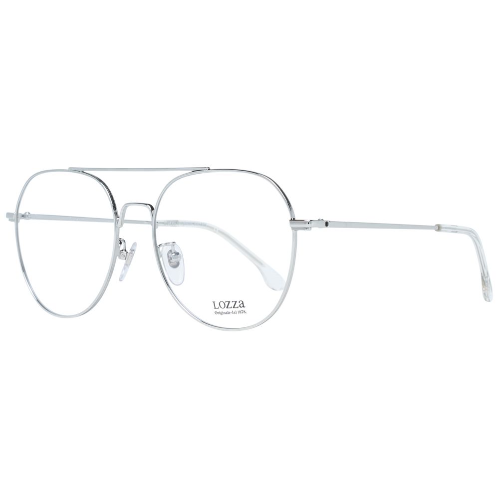 Lozza Silver Metal Optical Frames for Timeless Elegance