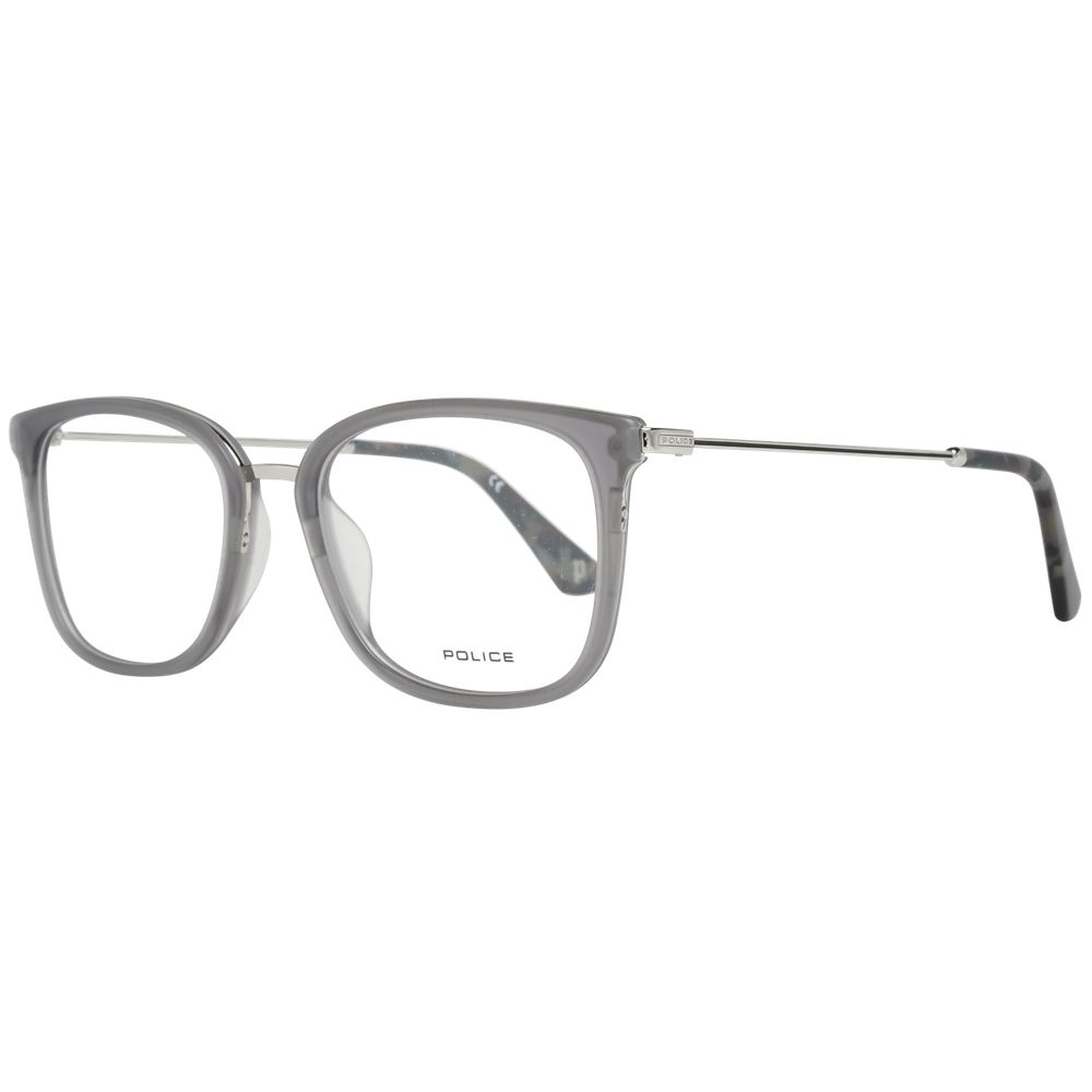 Police Gray Metal Optical Frames for Timeless Sophistication